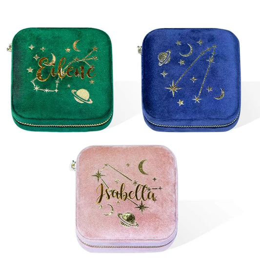 Personalized Zodiac Constellation Jewelry Box