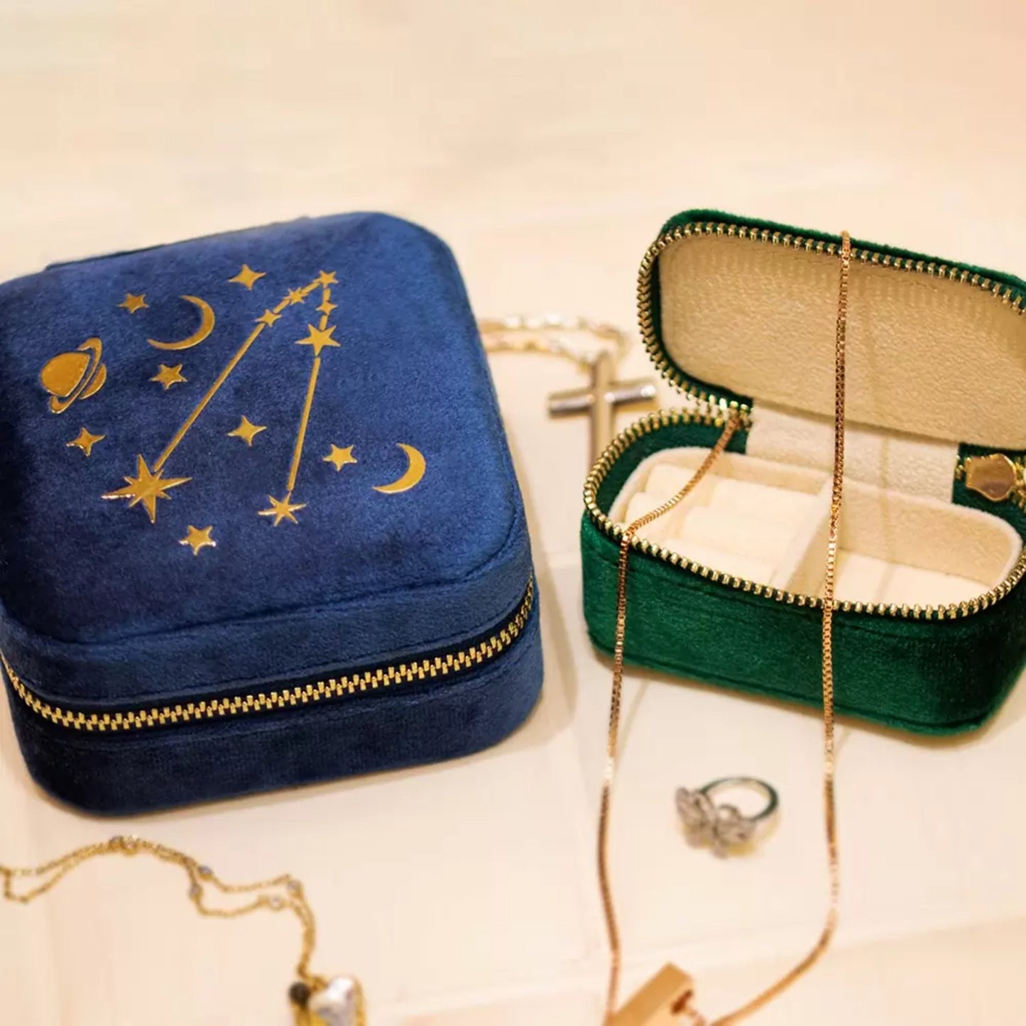 Personalized Zodiac Constellation Jewelry Box