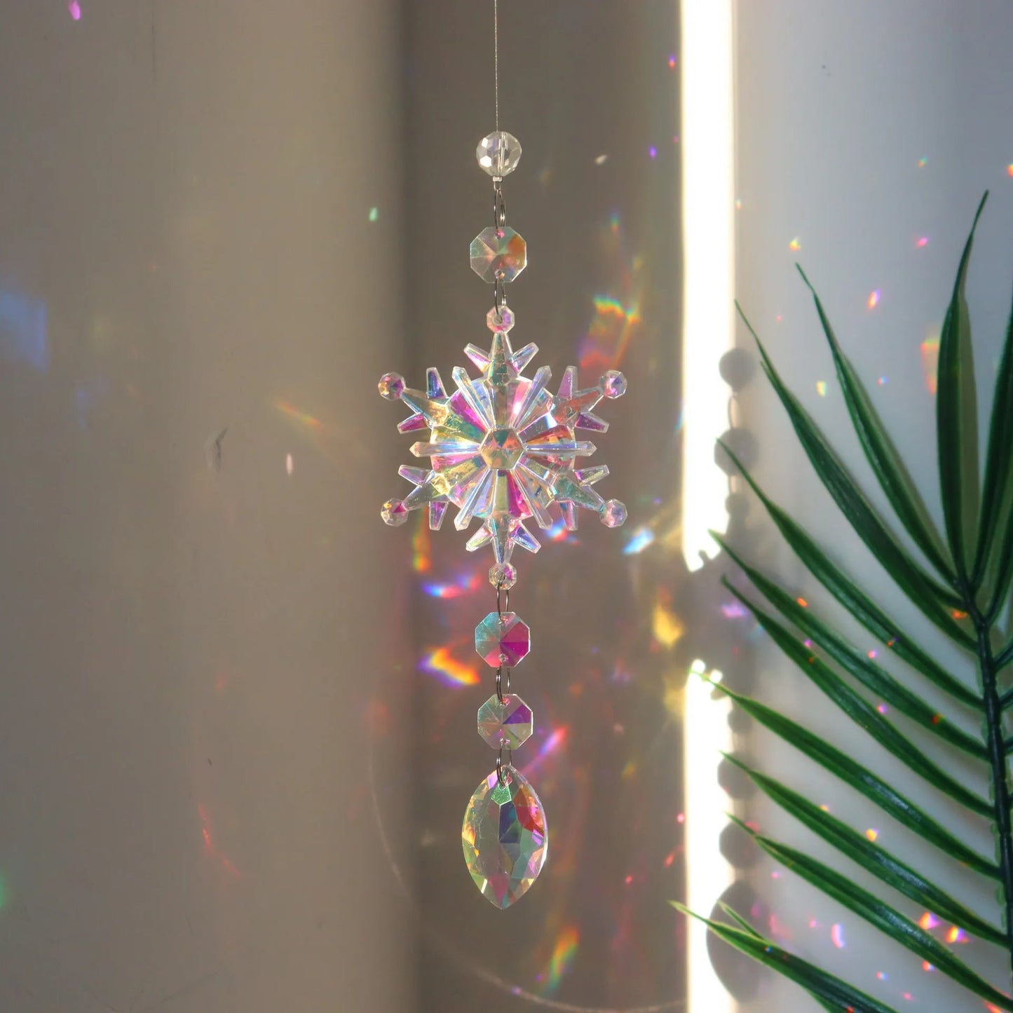 Snowflake Crystal Suncatcher