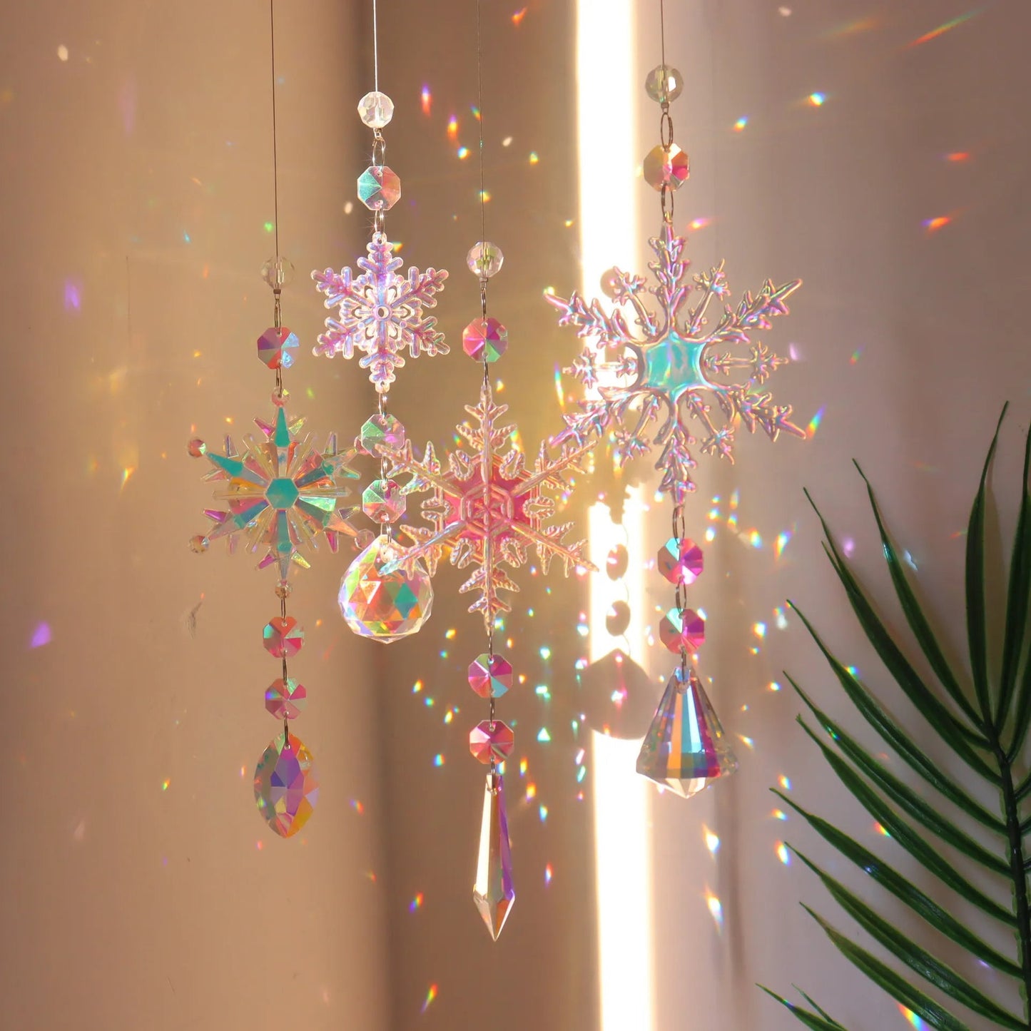 Snowflake Crystal Suncatcher