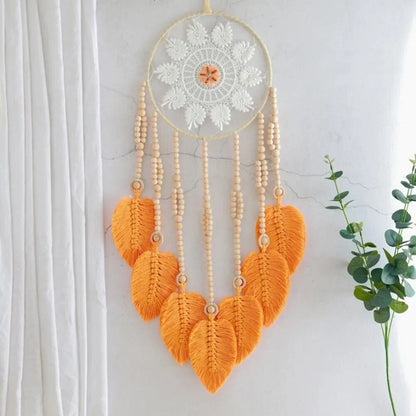 Beaded Tassel Flower Dream Catcher