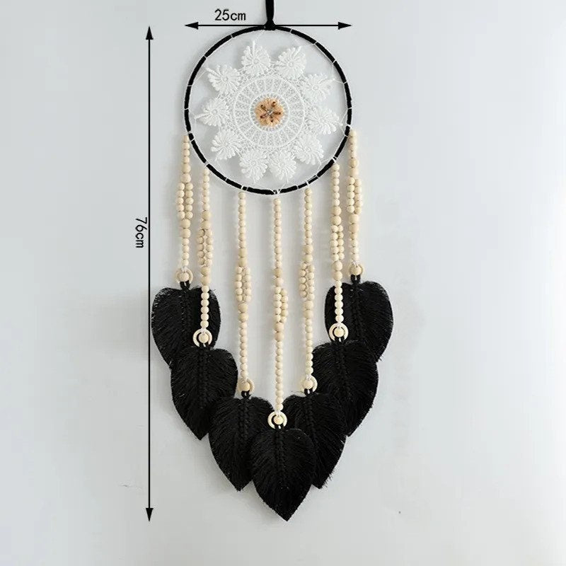 Beaded Tassel Flower Dream Catcher